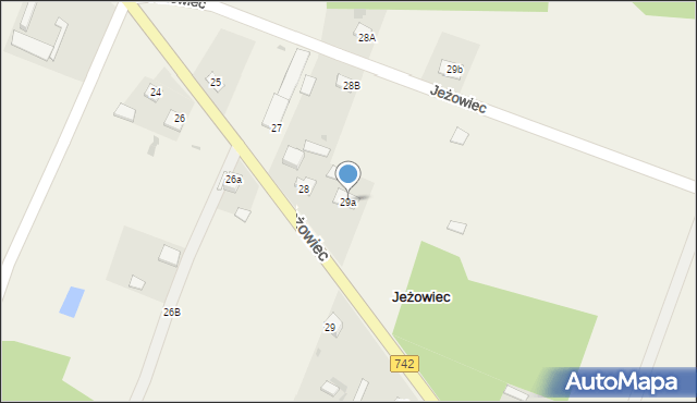 Jeżowiec, Jeżowiec, 29a, mapa Jeżowiec