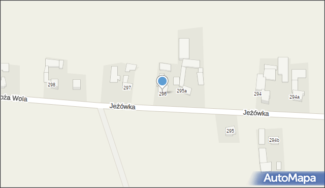 Jeżówka, Jeżówka, 296, mapa Jeżówka