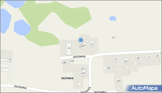 Jeżówka, Jeżówka, 21A, mapa Jeżówka