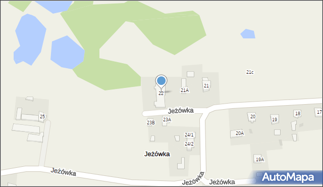 Jeżówka, Jeżówka, 22, mapa Jeżówka