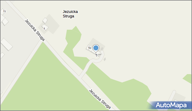Jezuicka Struga, Jezuicka Struga, 5, mapa Jezuicka Struga