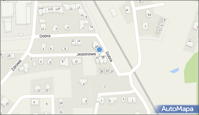 Juszkowo, Jesionowa, 16, mapa Juszkowo