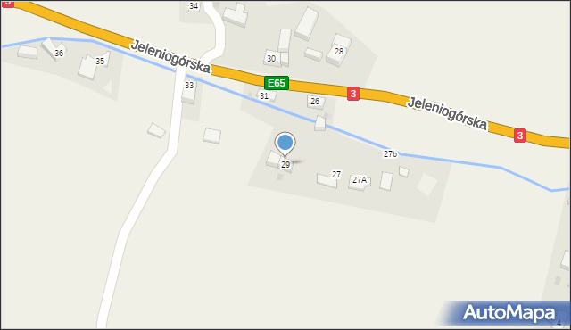 Kaczorów, Jeleniogórska, 29, mapa Kaczorów