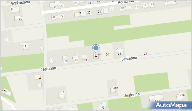 Kałuszyn, Jesienna, 22, mapa Kałuszyn
