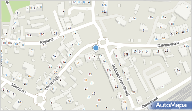 Kamień Pomorski, Jedności Narodowej, 21, mapa Kamień Pomorski