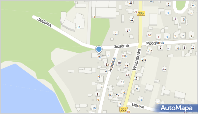 Karpicko, Jeziorna, 2a, mapa Karpicko