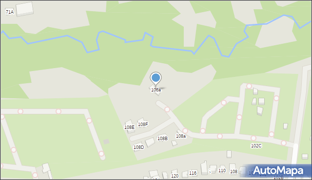 Kielce, Jeleniowska, 106a, mapa Kielc