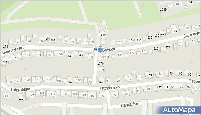 Kielce, Jeleniowska, 137, mapa Kielc