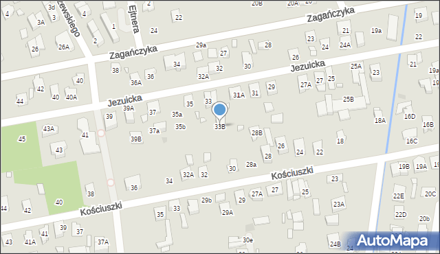 Kobyłka, Jezuicka, 33B, mapa Kobyłka