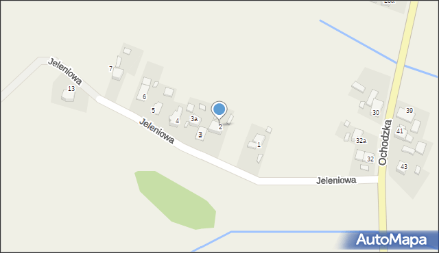 Komprachcice, Jeleniowa, 2, mapa Komprachcice