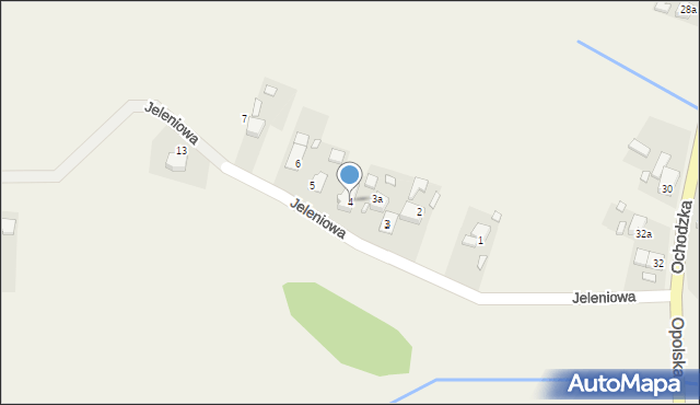 Komprachcice, Jeleniowa, 4, mapa Komprachcice