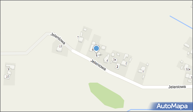 Komprachcice, Jeleniowa, 5, mapa Komprachcice