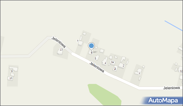 Komprachcice, Jeleniowa, 6, mapa Komprachcice