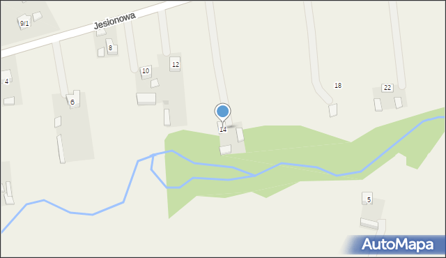 Konopnica, Jesionowa, 14, mapa Konopnica