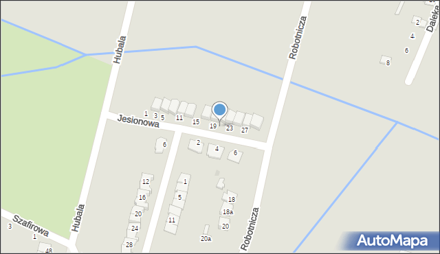 Końskie, Jesionowa, 21, mapa Końskie