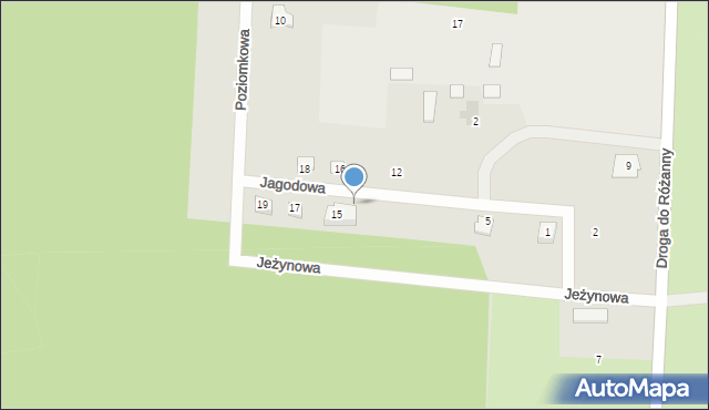 Koronowo, Jeżynowa, 13, mapa Koronowo