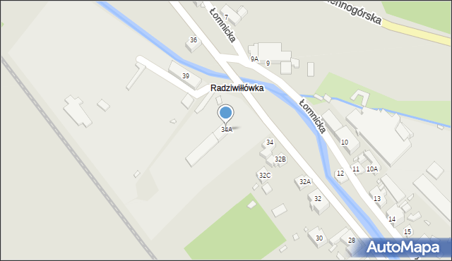 Kowary, Jeleniogórska, 34A, mapa Kowary