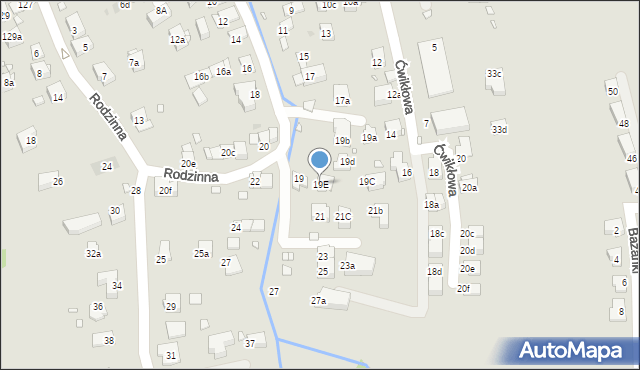 Kraków, Jemiołowa, 19E, mapa Krakowa