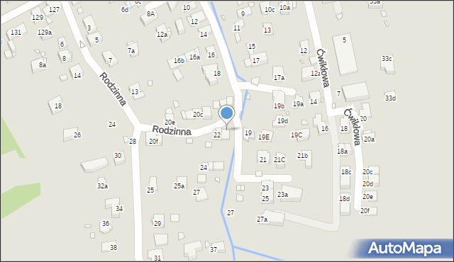 Kraków, Jemiołowa, 22a, mapa Krakowa