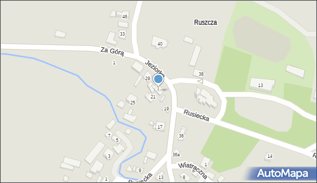 Kraków, Jeziorko, 23, mapa Krakowa