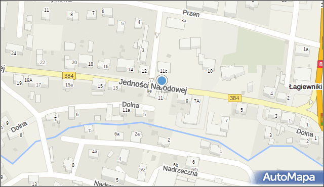 Łagiewniki, Jedności Narodowej, 9b, mapa Łagiewniki