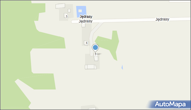 Leliwa, Jędrasy, 7, mapa Leliwa