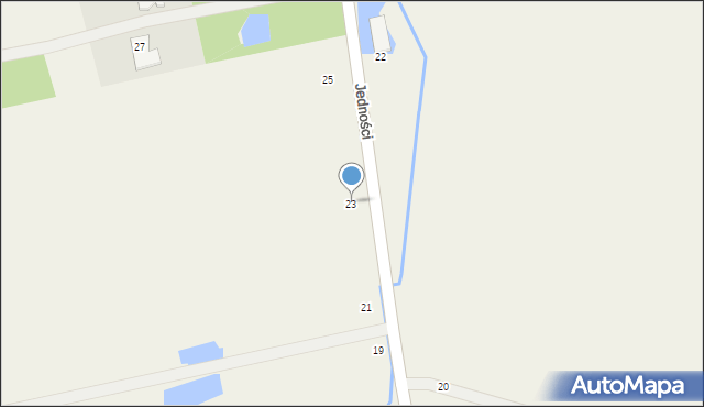 Lesznowola, Jedności, 23, mapa Lesznowola