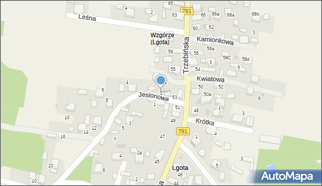 Lgota, Jesionowa, 2, mapa Lgota