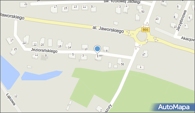 Lubaczów, Jeziorańskiego Antoniego, gen., 1, mapa Lubaczów