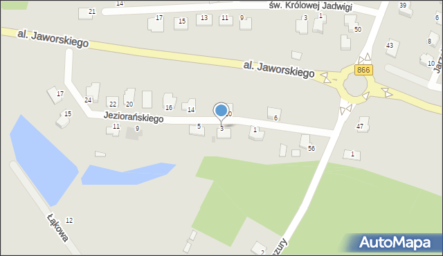 Lubaczów, Jeziorańskiego Antoniego, gen., 3, mapa Lubaczów