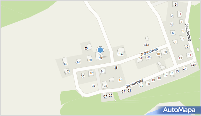 Lubrza, Jeziorowa, 59, mapa Lubrza