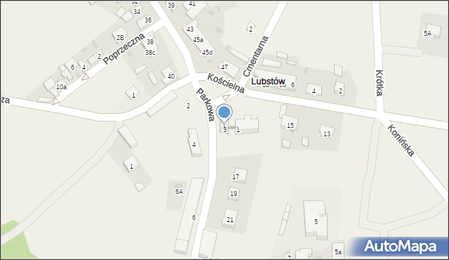 Lubstów, Jeziorna, 3, mapa Lubstów