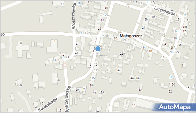 Małogoszcz, Jędrzejowska, 7, mapa Małogoszcz