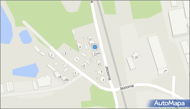 Miastko, Jeziorna, 12, mapa Miastko