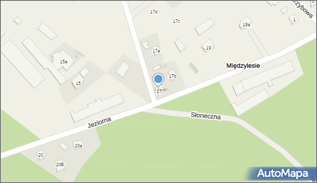 Międzylesie, Jeziorna, 17, mapa Międzylesie