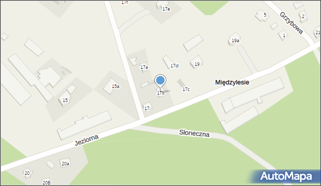 Międzylesie, Jeziorna, 17b, mapa Międzylesie