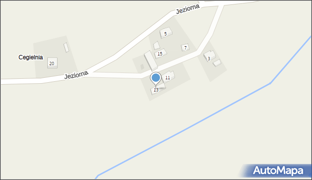 Mirachowo, Jeziorna, 13, mapa Mirachowo