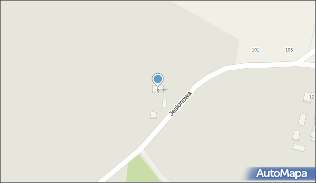 Nasielsk, Jesionowa, 9, mapa Nasielsk