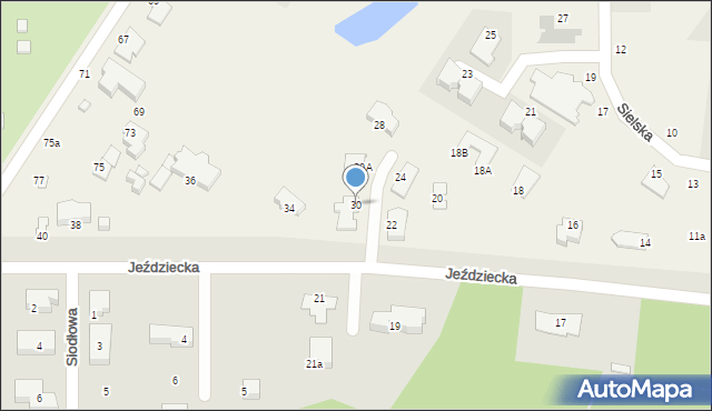 Niemcz, Jeździecka, 30, mapa Niemcz