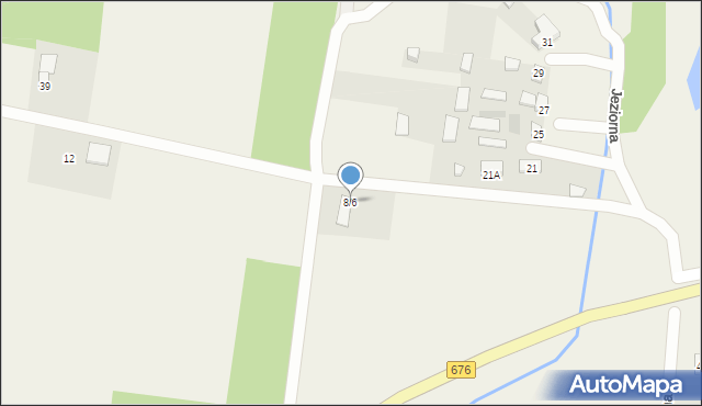 Ogrodniczki, Jeziorna, 8/6, mapa Ogrodniczki