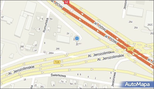 Opacz-Kolonia, Jesionowa, 2C, mapa Opacz-Kolonia