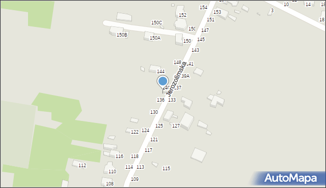 Piotrków Trybunalski, Jerozolimska, 138, mapa Piotrków Trybunalski