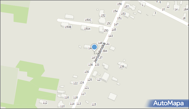 Piotrków Trybunalski, Jerozolimska, 142, mapa Piotrków Trybunalski