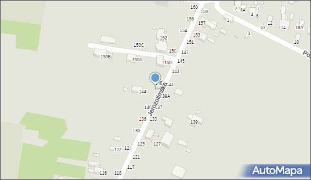 Piotrków Trybunalski, Jerozolimska, 146, mapa Piotrków Trybunalski