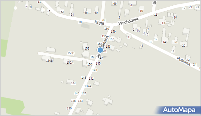 Piotrków Trybunalski, Jerozolimska, 147, mapa Piotrków Trybunalski