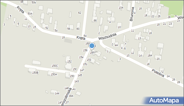 Piotrków Trybunalski, Jerozolimska, 157, mapa Piotrków Trybunalski