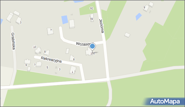 Płock, Jeziorna, 100, mapa Płock