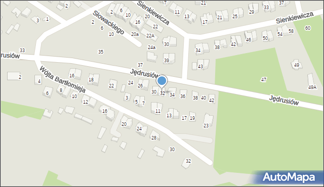 Połaniec, Jędrusiów, 32, mapa Połaniec