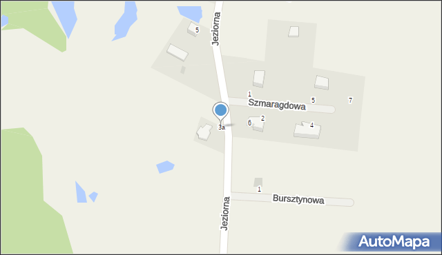 Pomieczyno, Jeziorna, 3a, mapa Pomieczyno