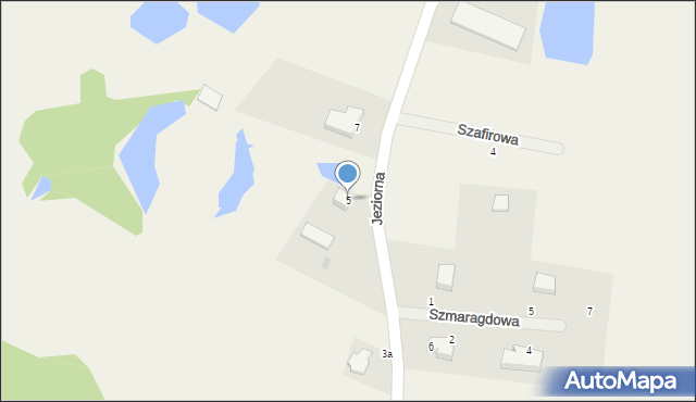 Pomieczyno, Jeziorna, 5, mapa Pomieczyno